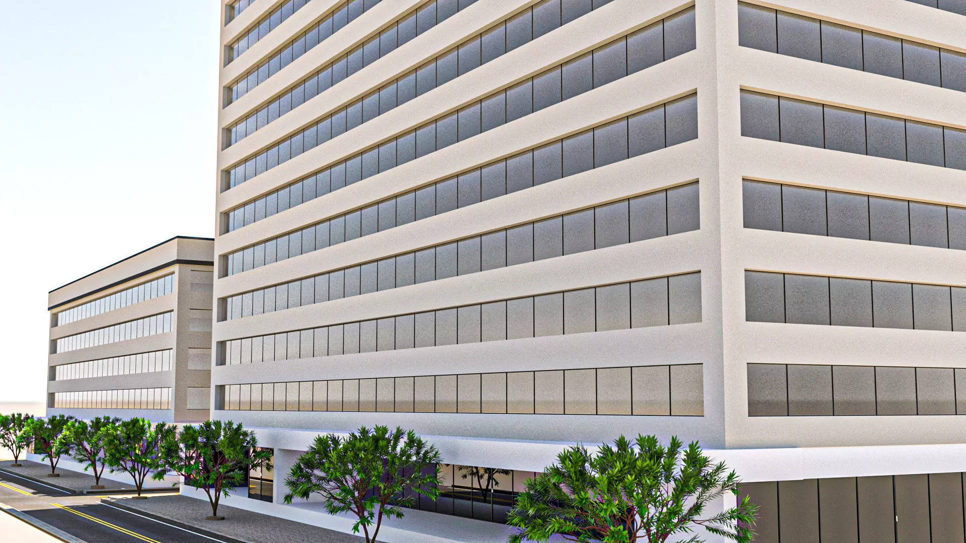 Office Building 3D model_0