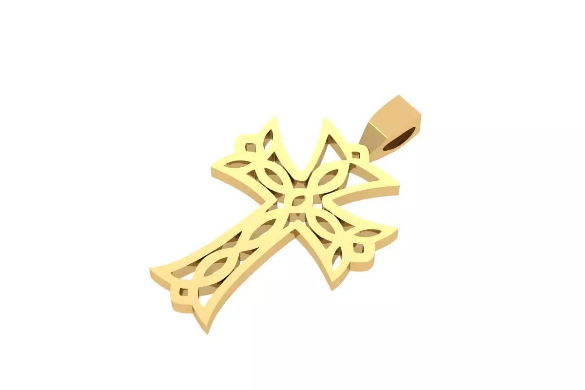 Cross Pandent 3D print model_0