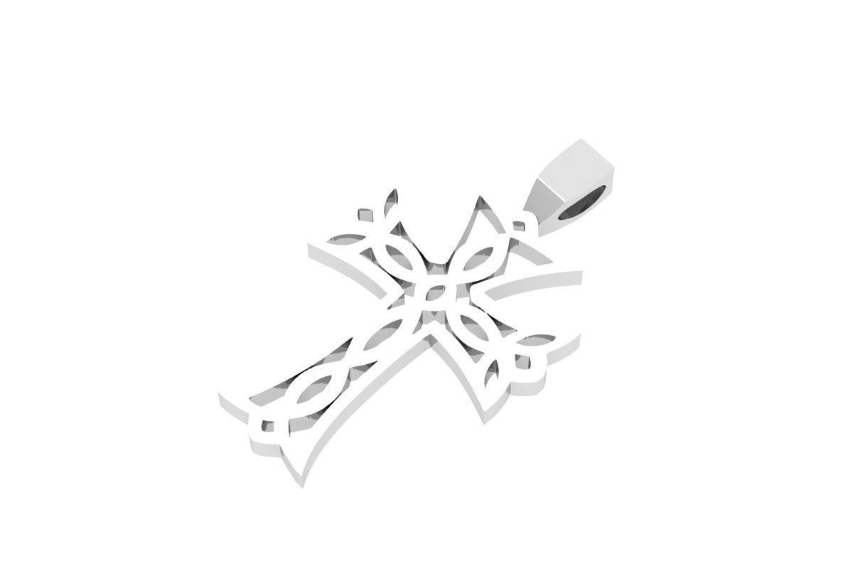 Cross Pandent 3D print model_2