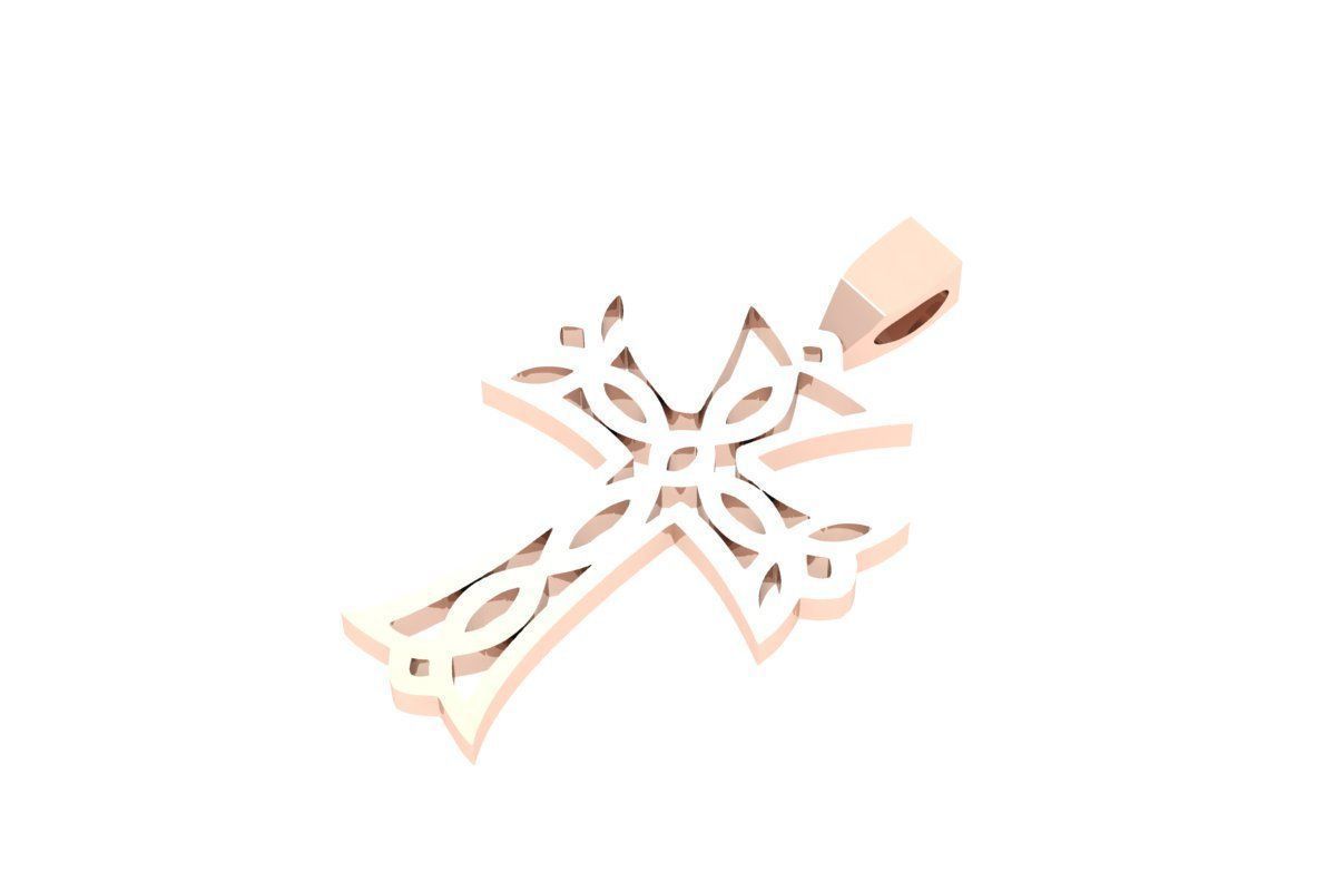 Cross Pandent 3D print model_4