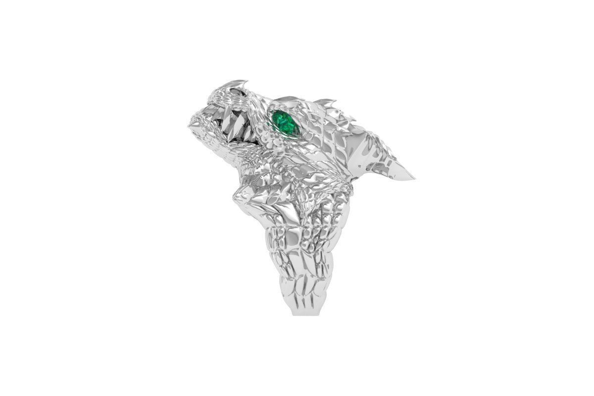 Dragon Ring 3D print model_3