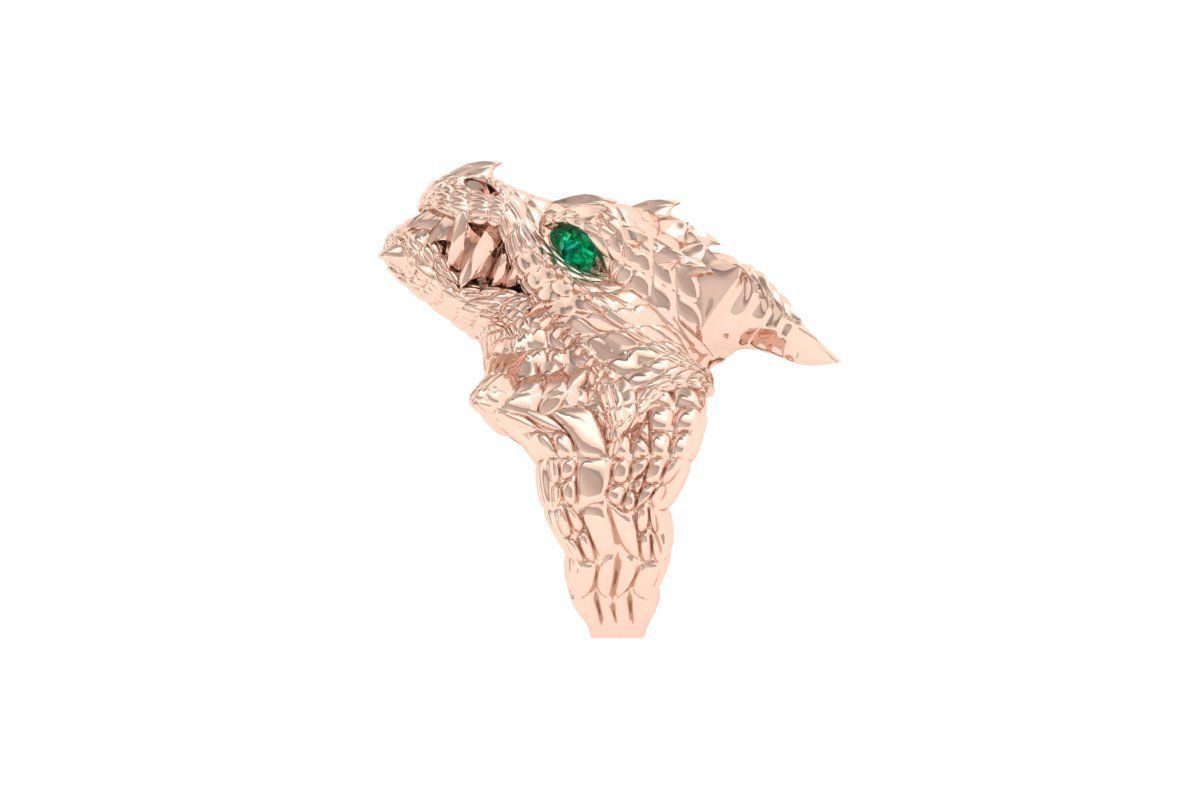 Dragon Ring 3D print model_11