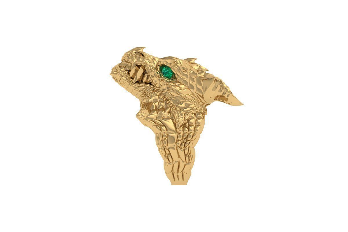 Dragon Ring 3D print model_4
