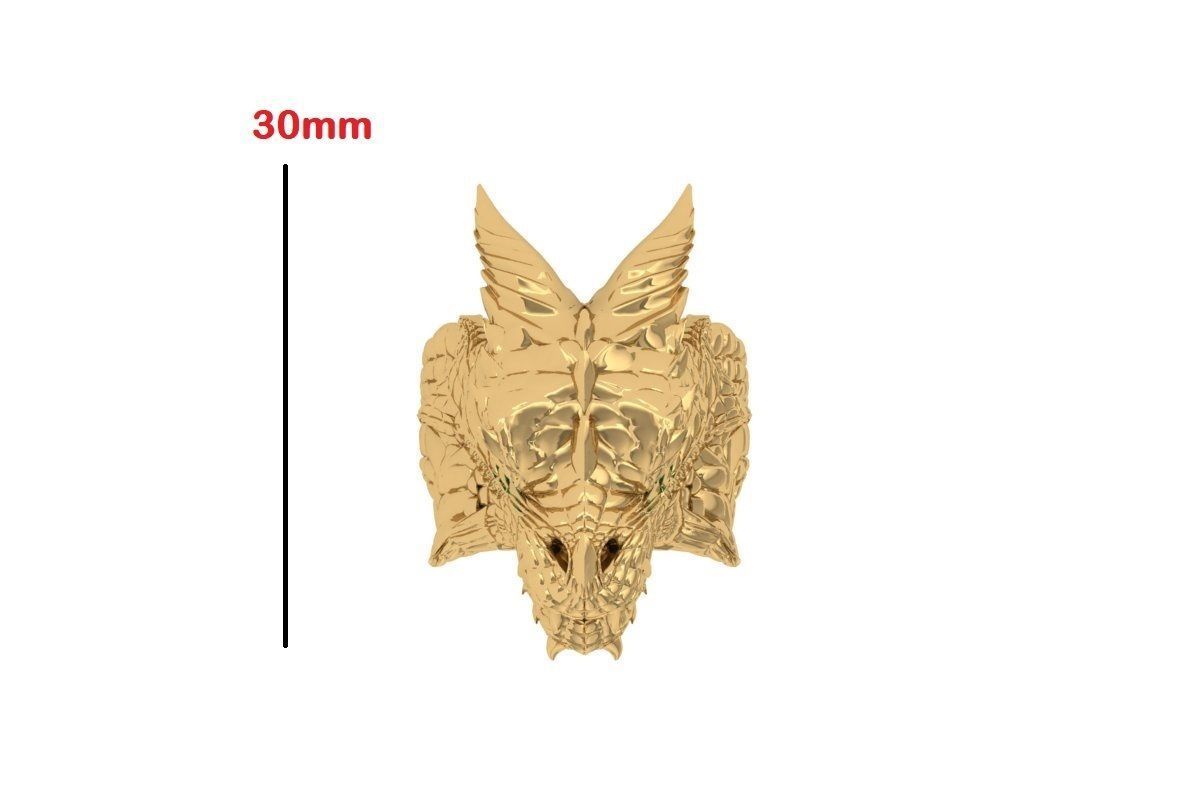 Dragon Ring 3D print model_7