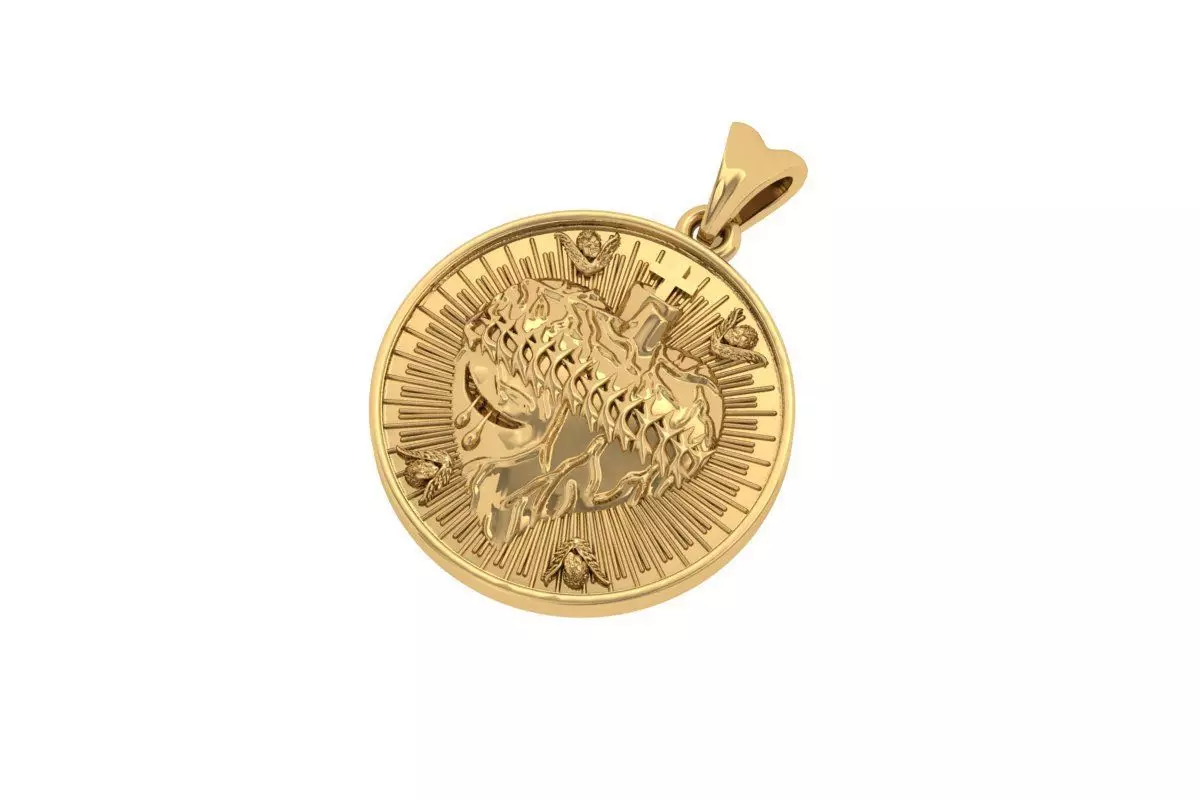 Antiq Pendant 3D print model_0