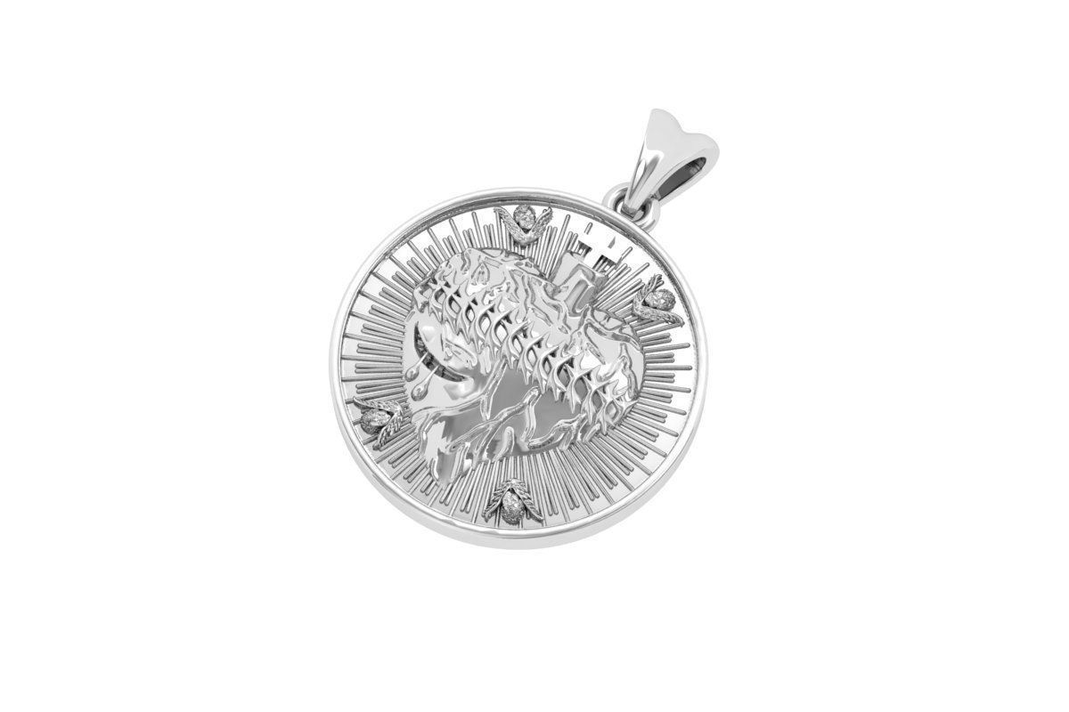 Antiq Pendant 3D print model_2