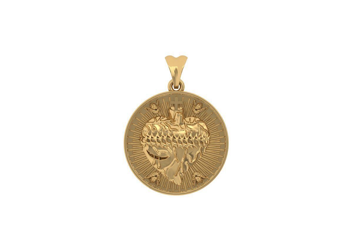 Antiq Pendant 3D print model_5