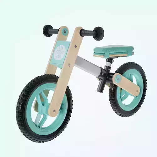 My First Go Balance Children Bike Turquoise 3D model