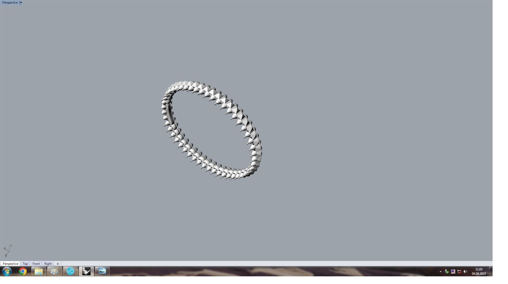  Clash Bracelet 176 mm 3D print model_11