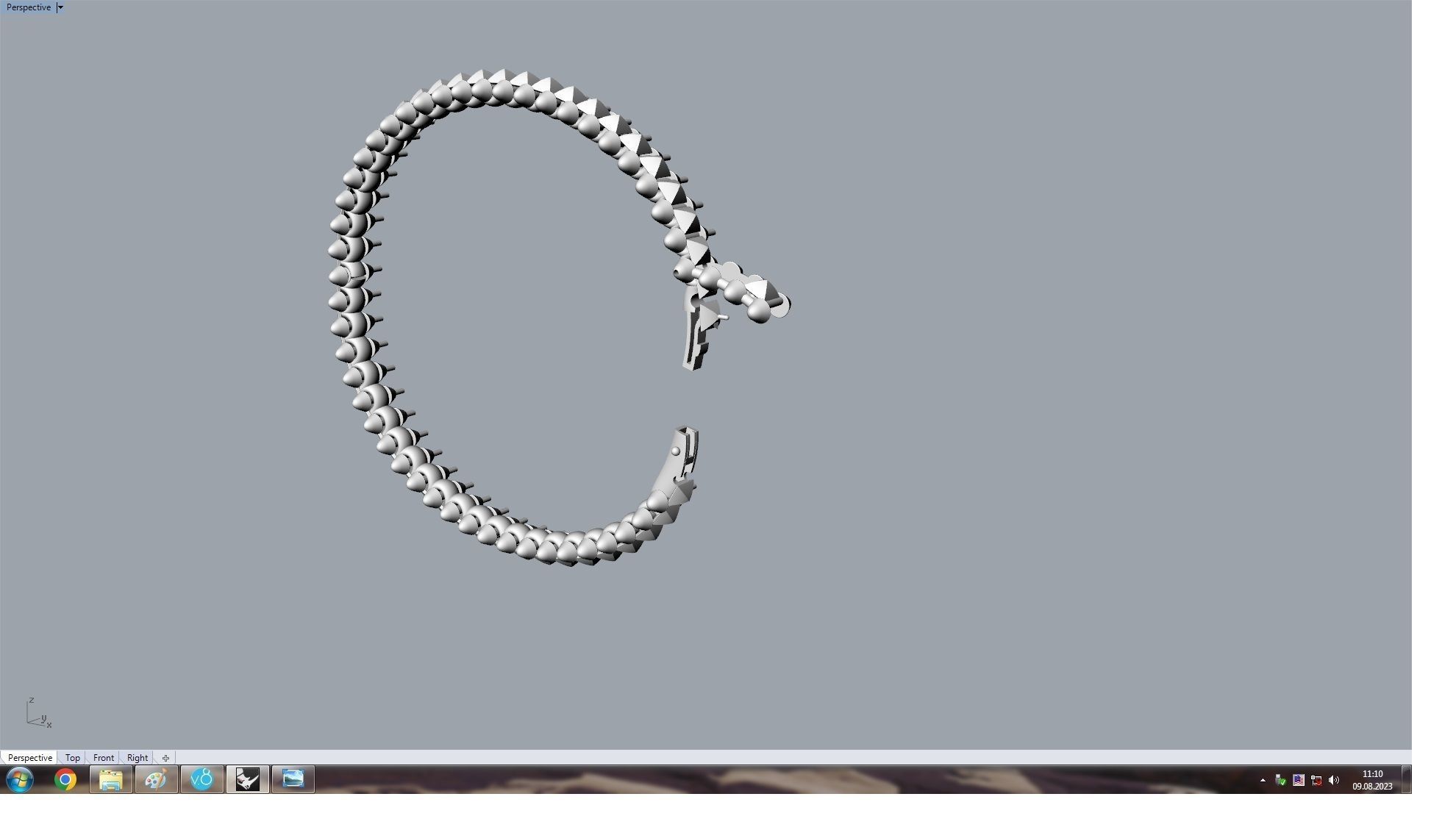  Clash Bracelet 176 mm 3D print model_14