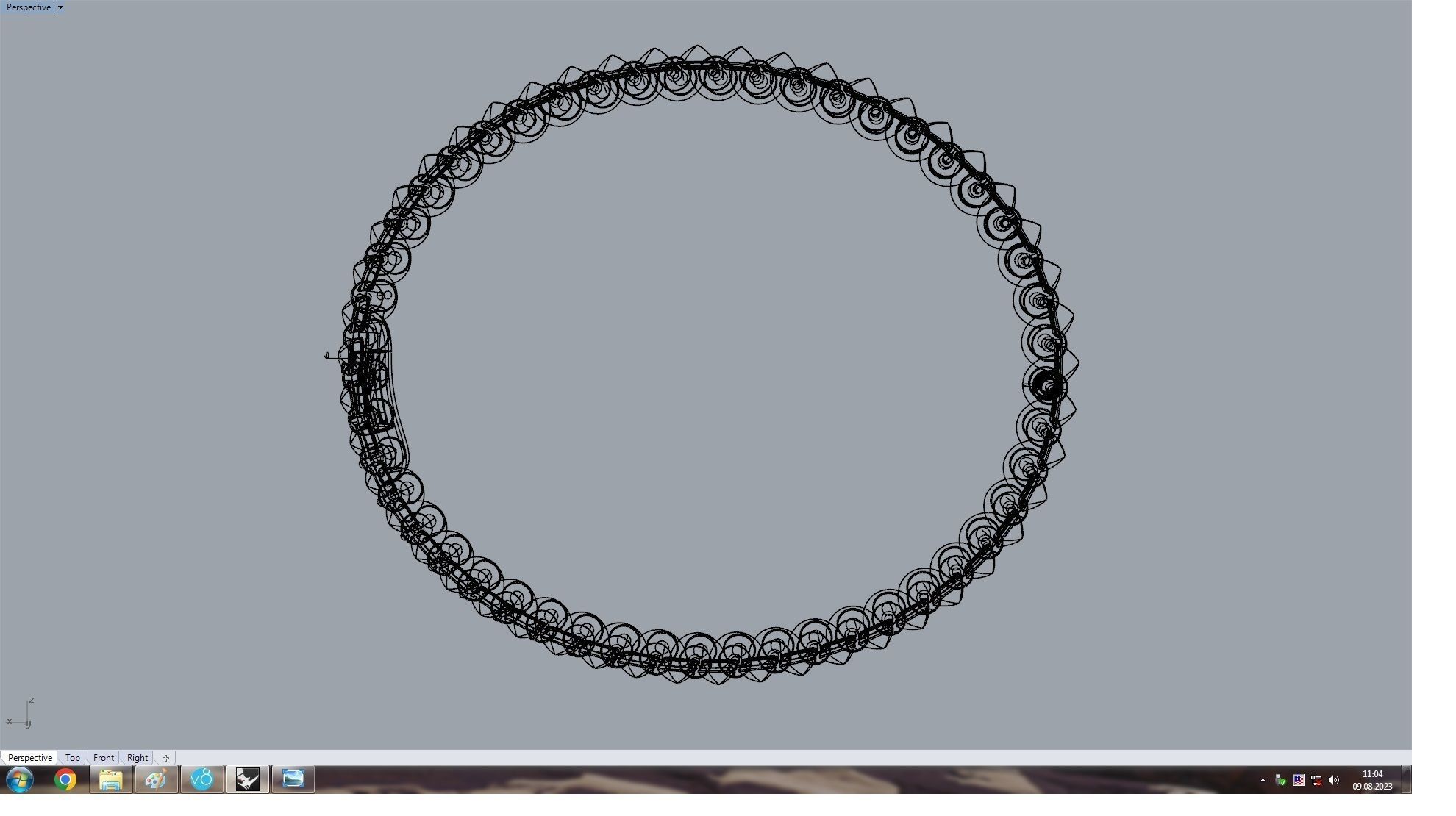  Clash Bracelet 176 mm 3D print model_10