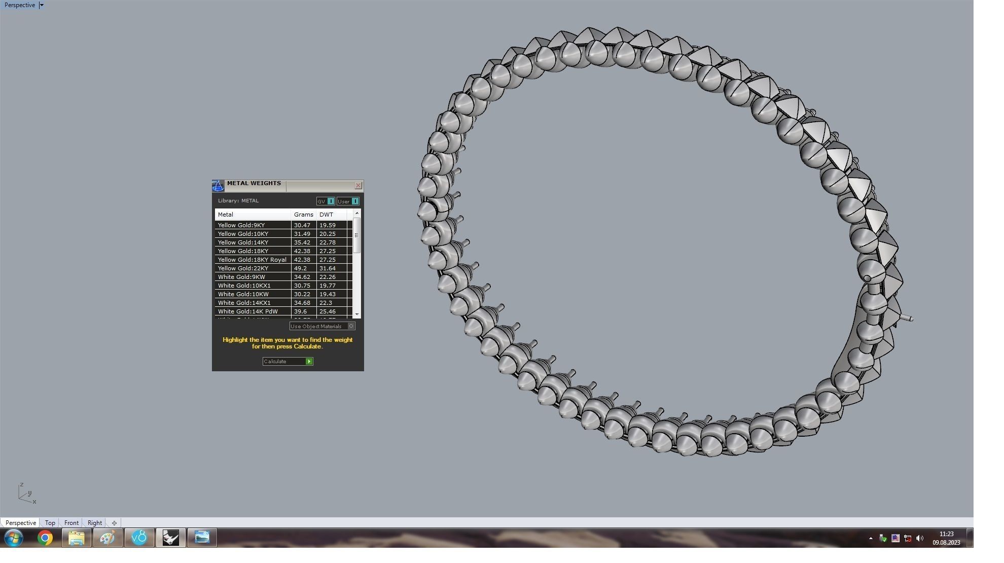  Clash Bracelet 176 mm 3D print model_16