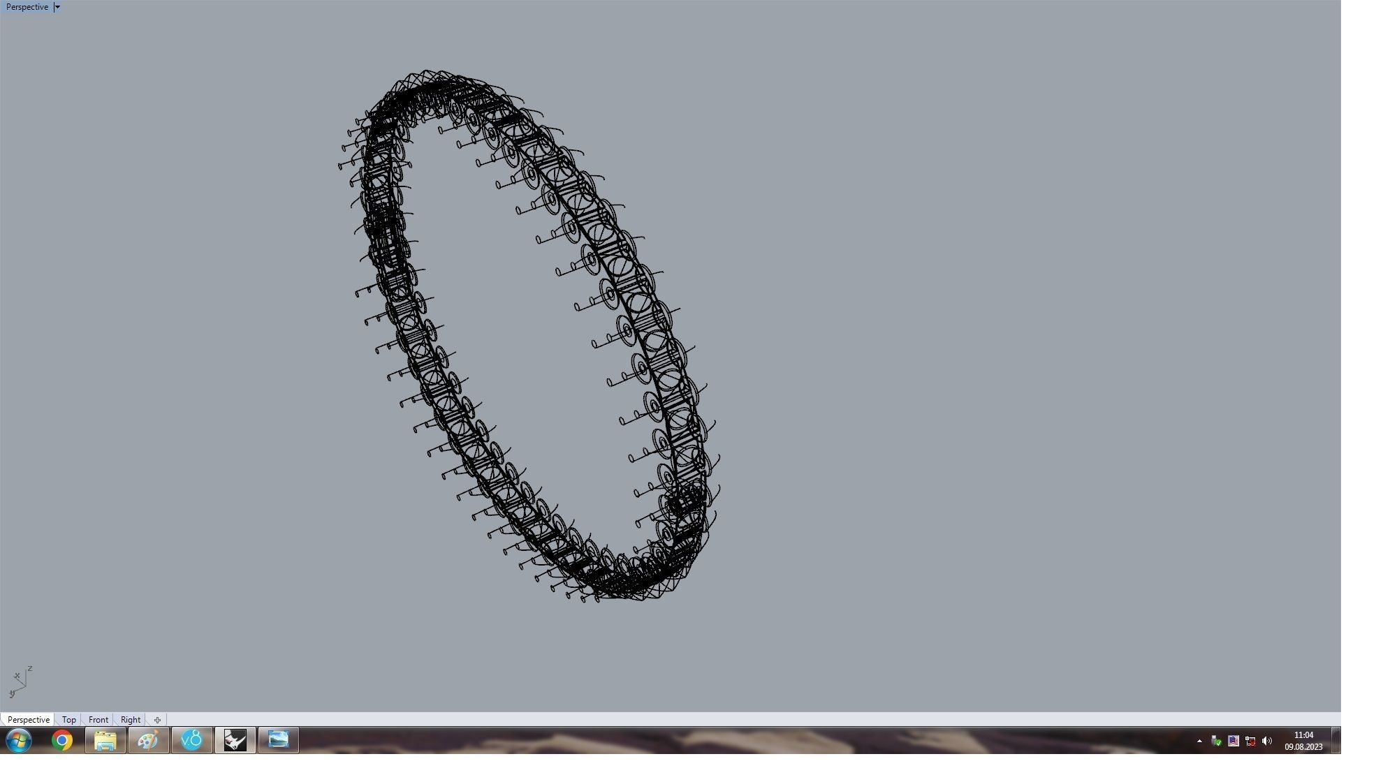  Clash Bracelet 176 mm 3D print model_9