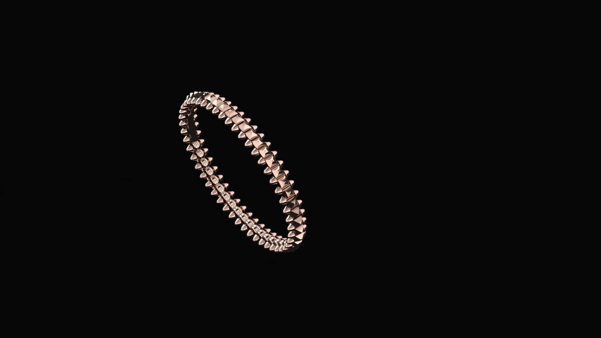  Clash Bracelet 176 mm 3D print model_3