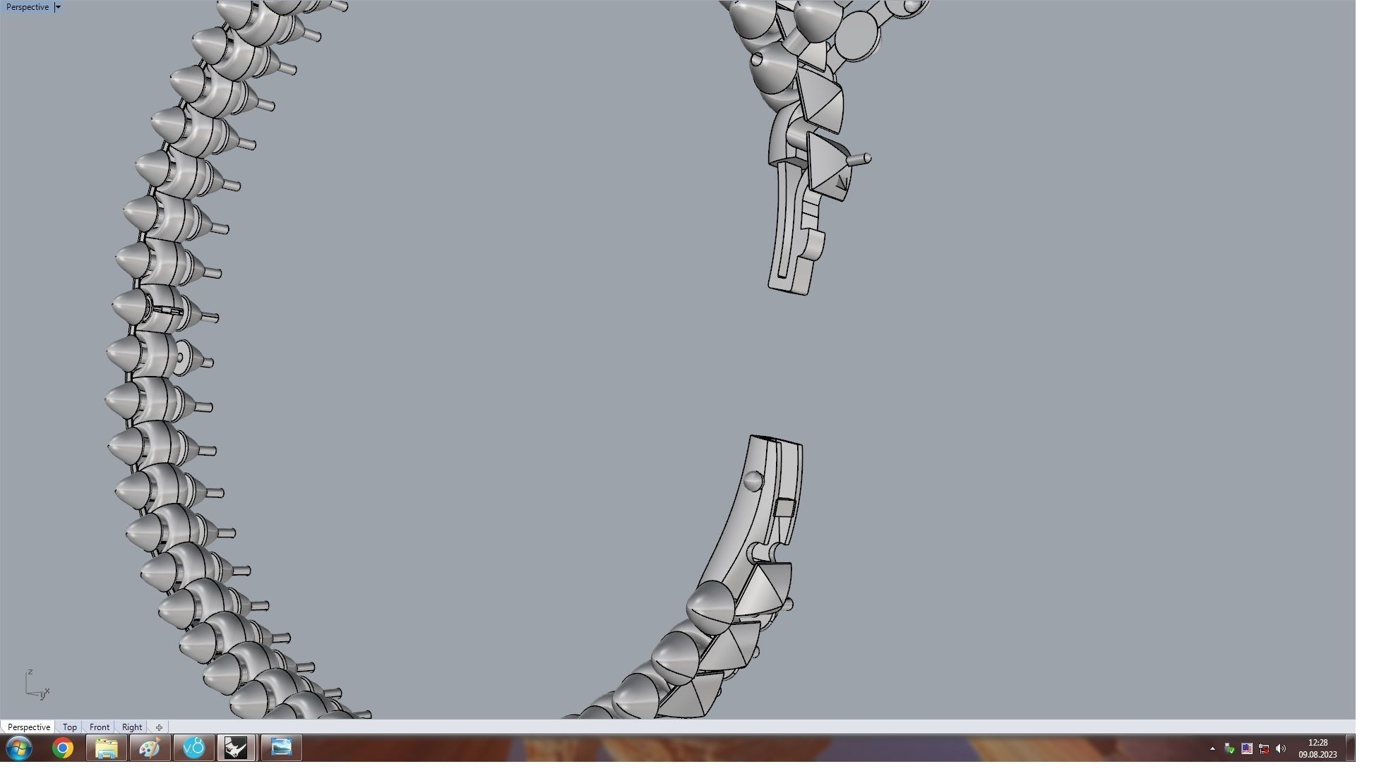  Clash Bracelet 176 mm 3D print model_15