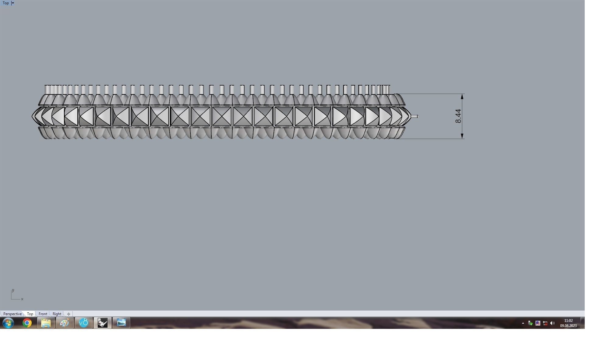  Clash Bracelet 176 mm 3D print model_12