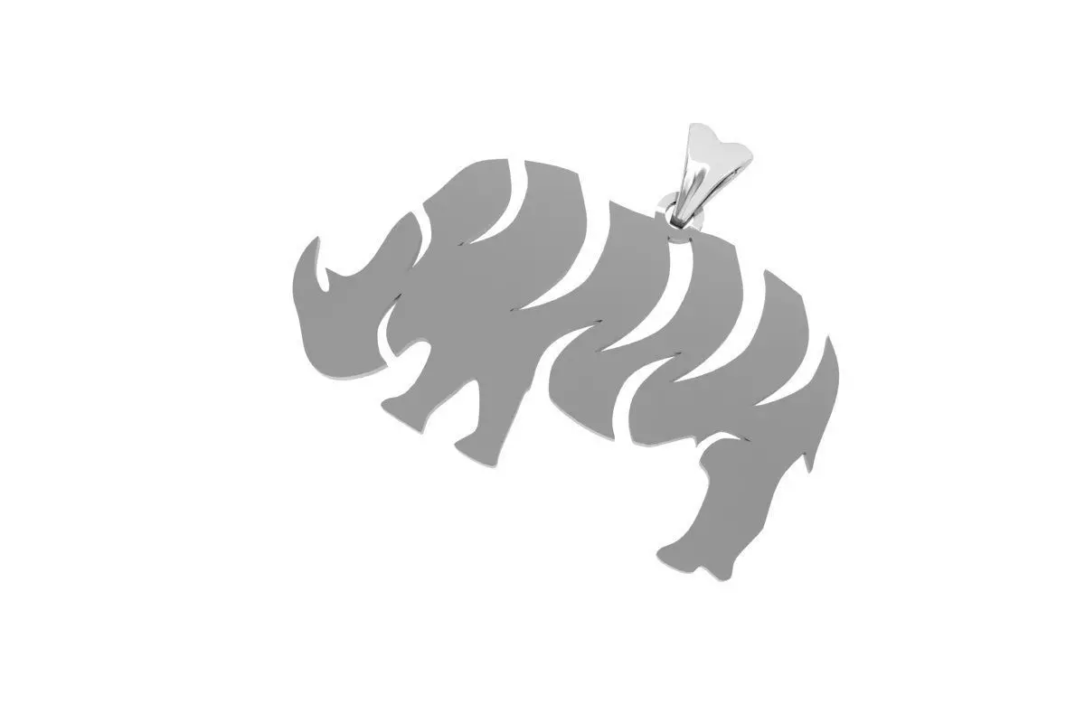 Elephant Pandent 3D print model_0