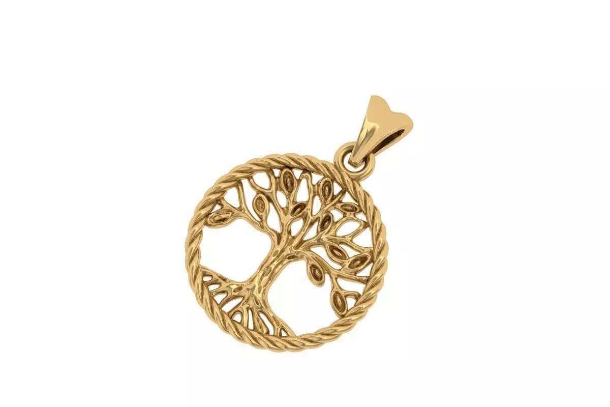 Tree pandent 3D print model_0