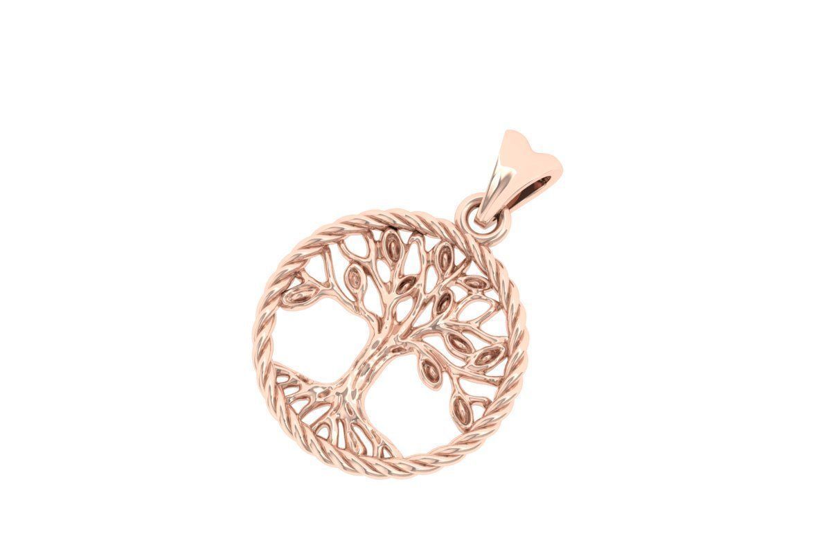 Tree pandent 3D print model_1