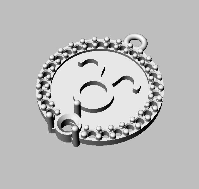 12 Zodiac Pendants 3D print model_18