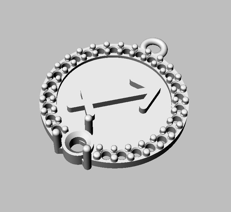 12 Zodiac Pendants 3D print model_14
