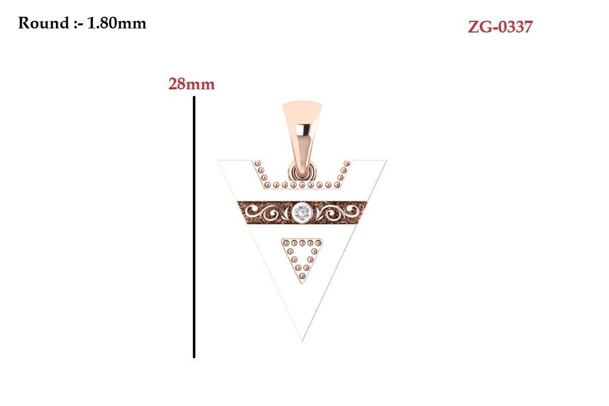 Antiq Pendant 3D print model_3