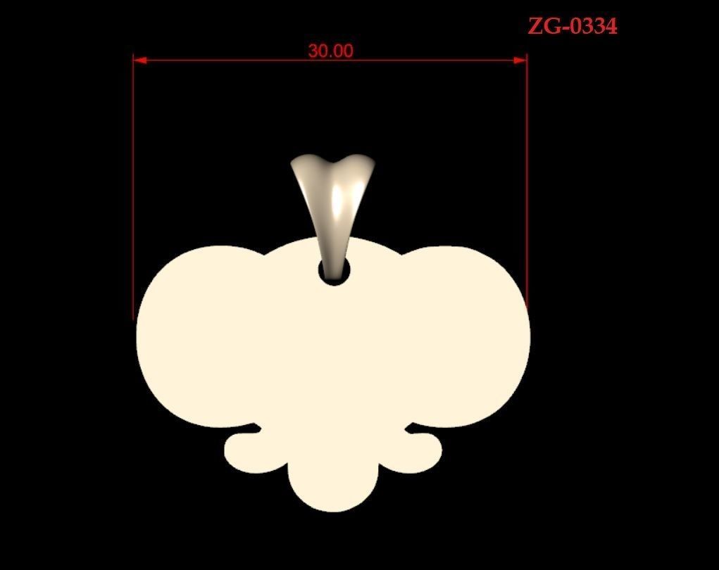 Antiq Pendant 3D print model_5