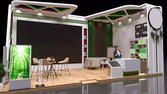 Exhibition stands 3D model