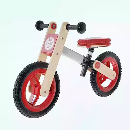 My First Go Balance Children Bike Red 3D model
