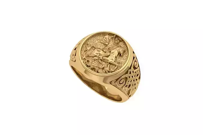 Saint George Signet Ring