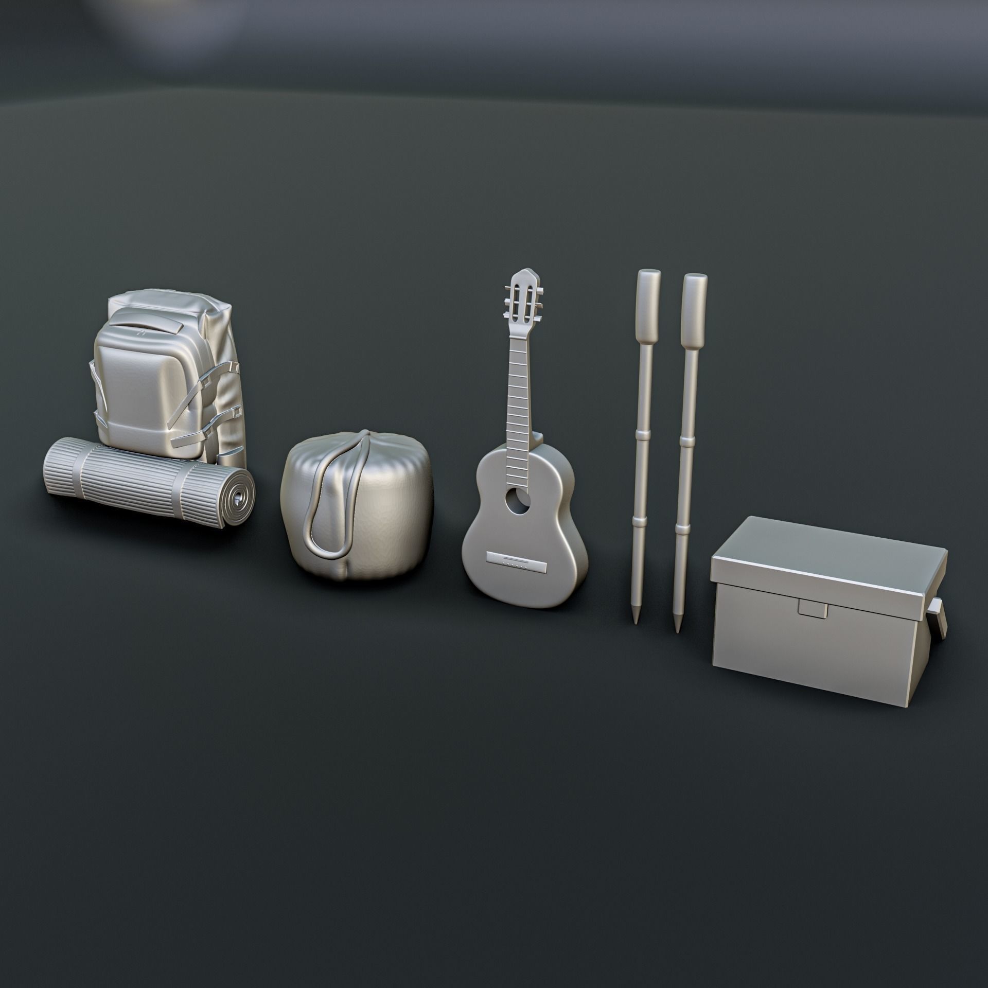 Camping Diorama Pack 3D print model_3