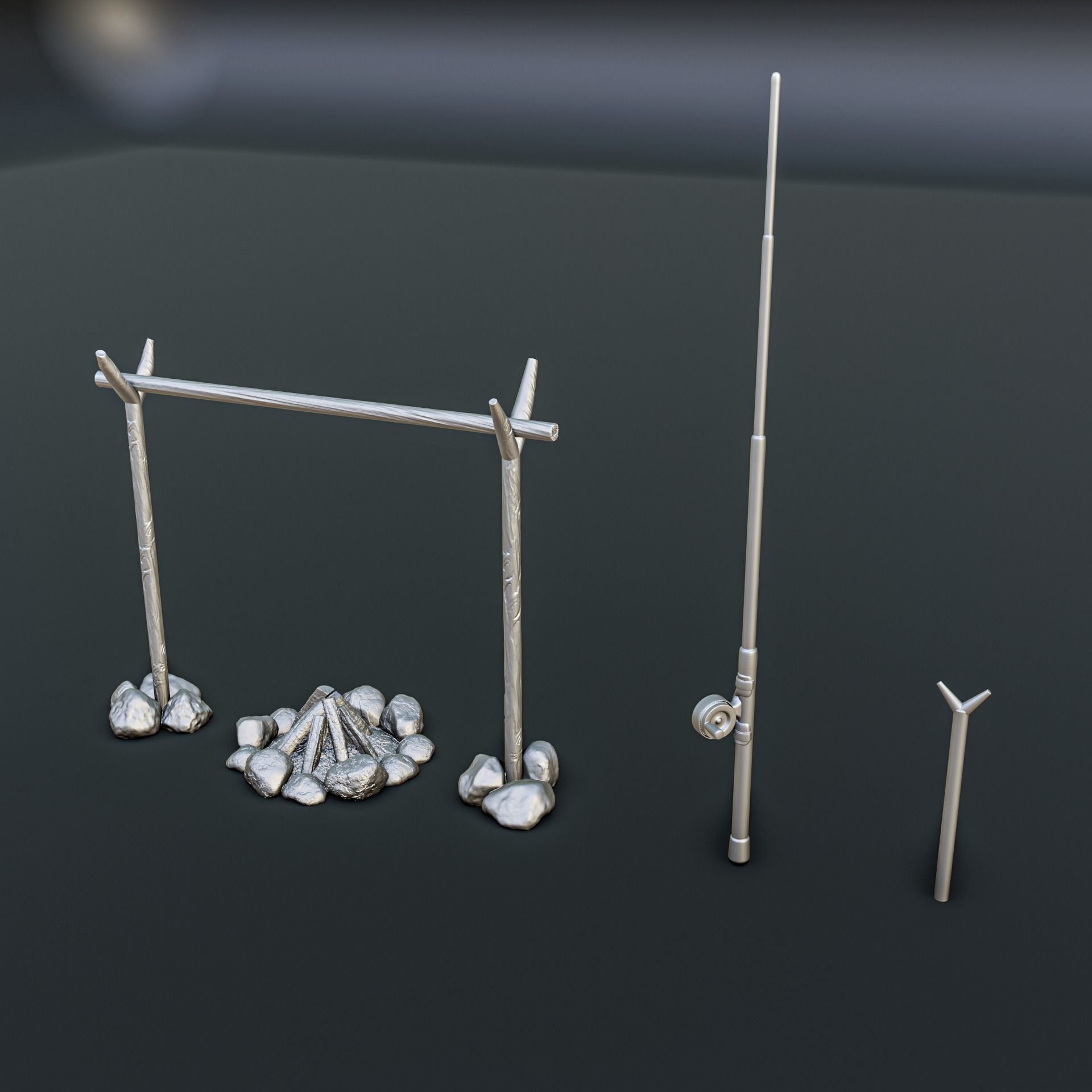 Camping Diorama Pack 3D print model_8