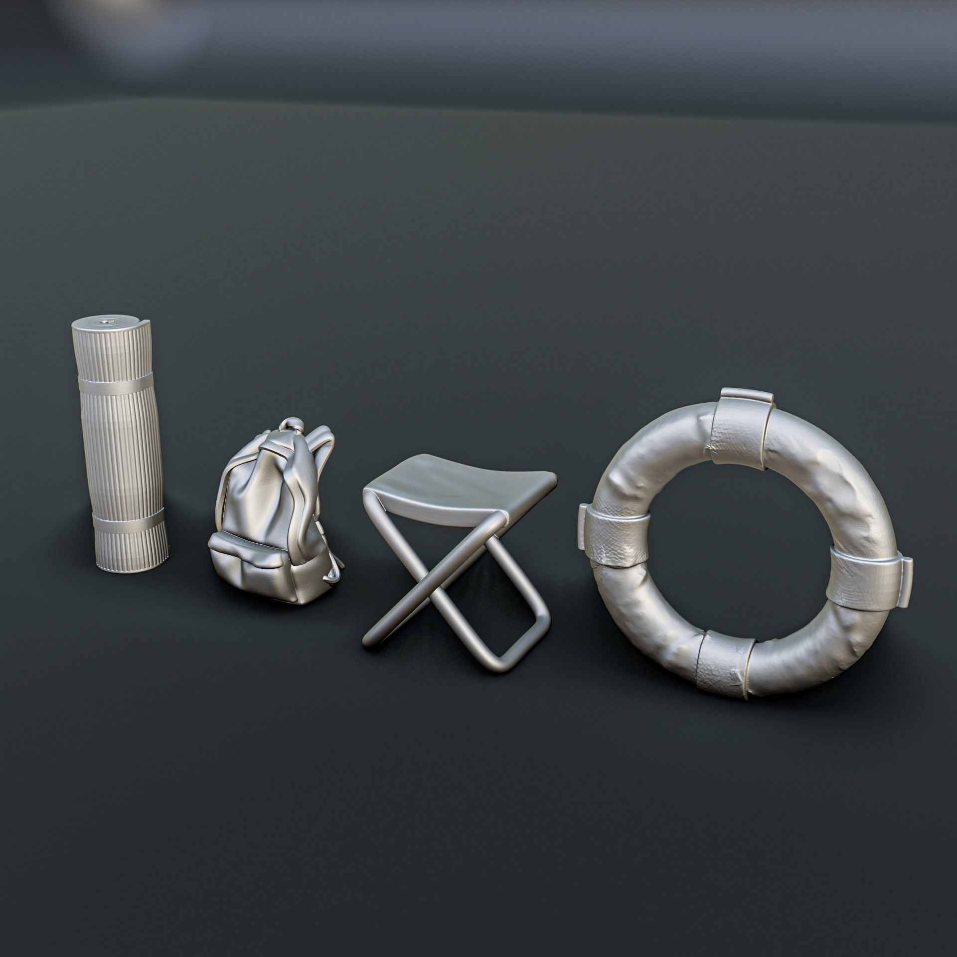 Camping Diorama Pack 3D print model_4