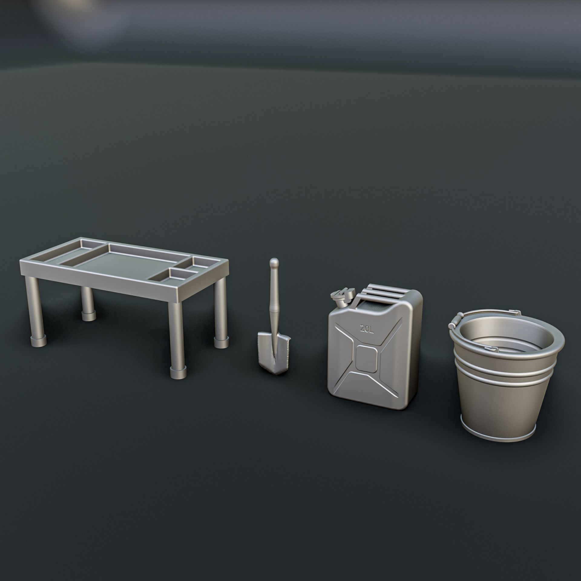 Camping Diorama Pack 3D print model_10