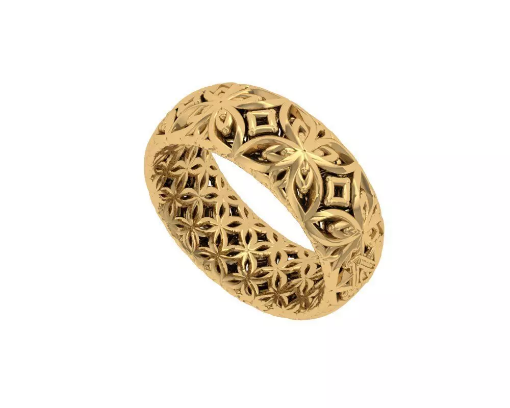 Wedding Ring 3D print model_0