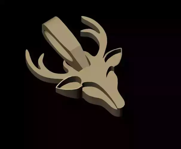 Deer Head Pandent 3D print model