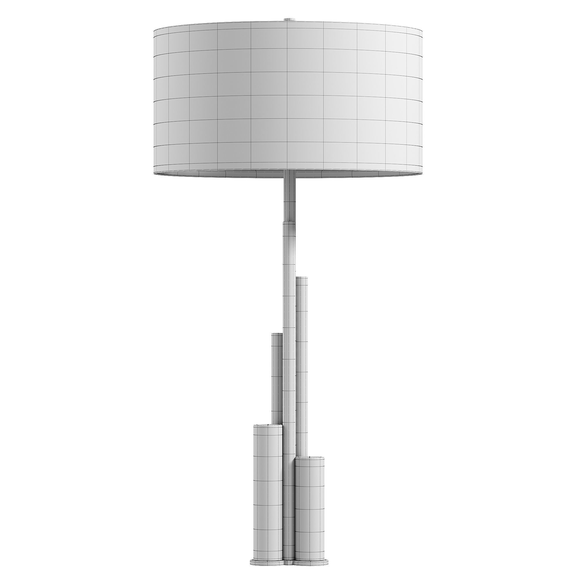 Miami Table Lamp Brushed Brass by LIANG EIMIL 3D model_2