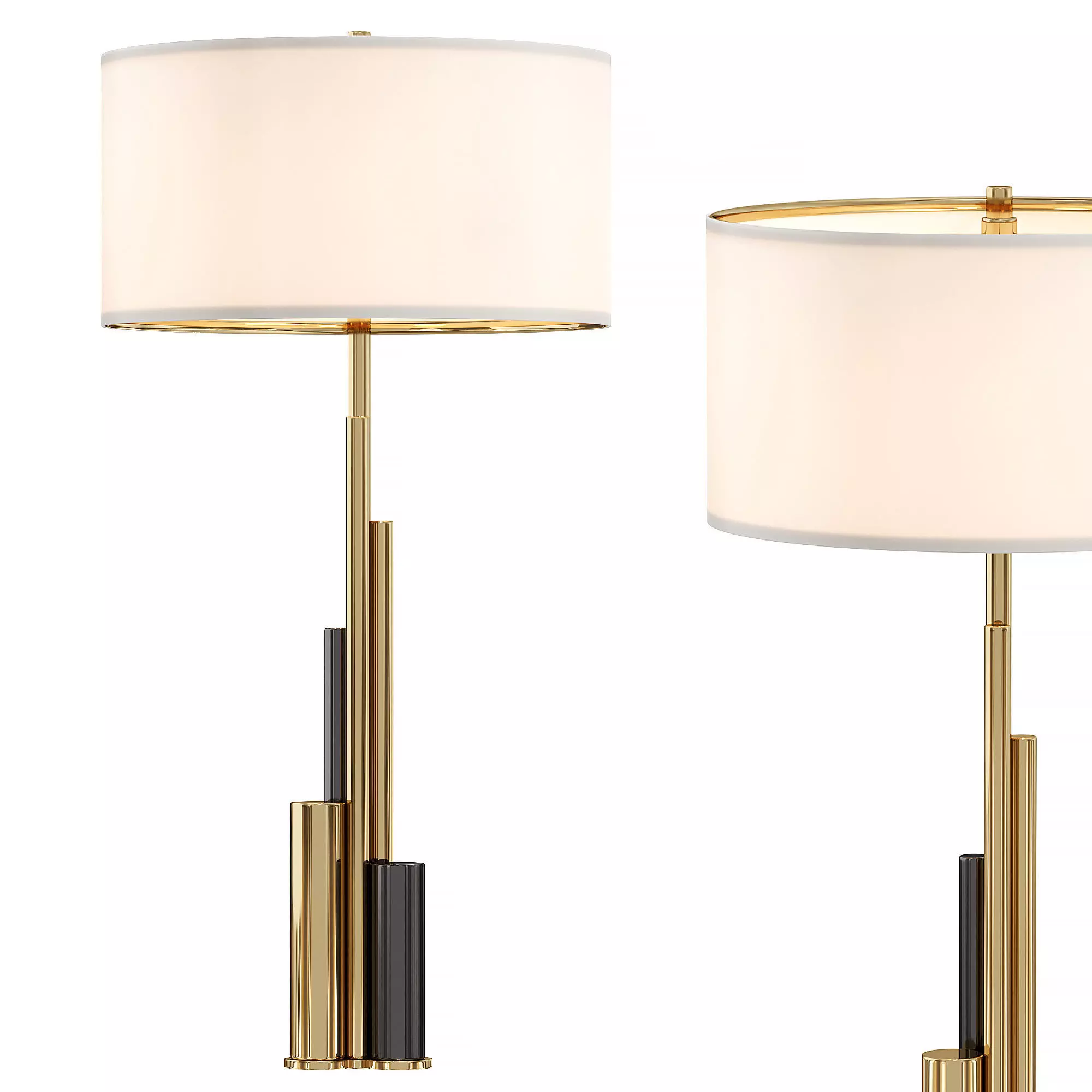 Miami Table Lamp Brushed Brass by LIANG EIMIL 3D model_0