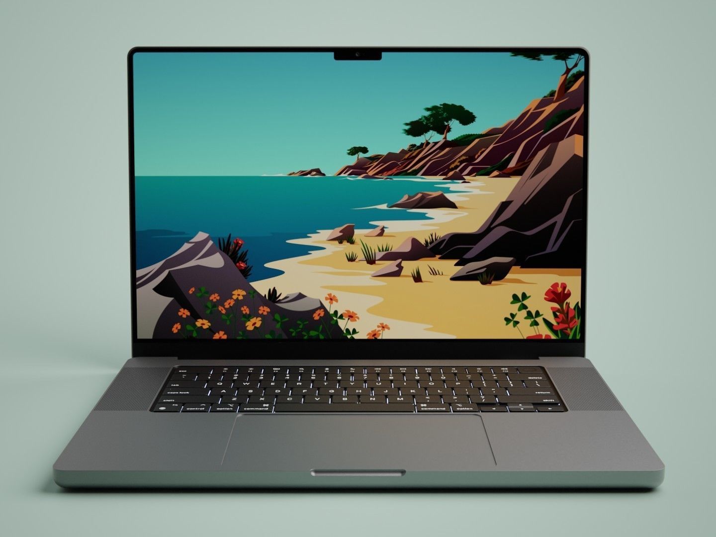 Apple MacBook Pro M4 16 inch 3D model_5