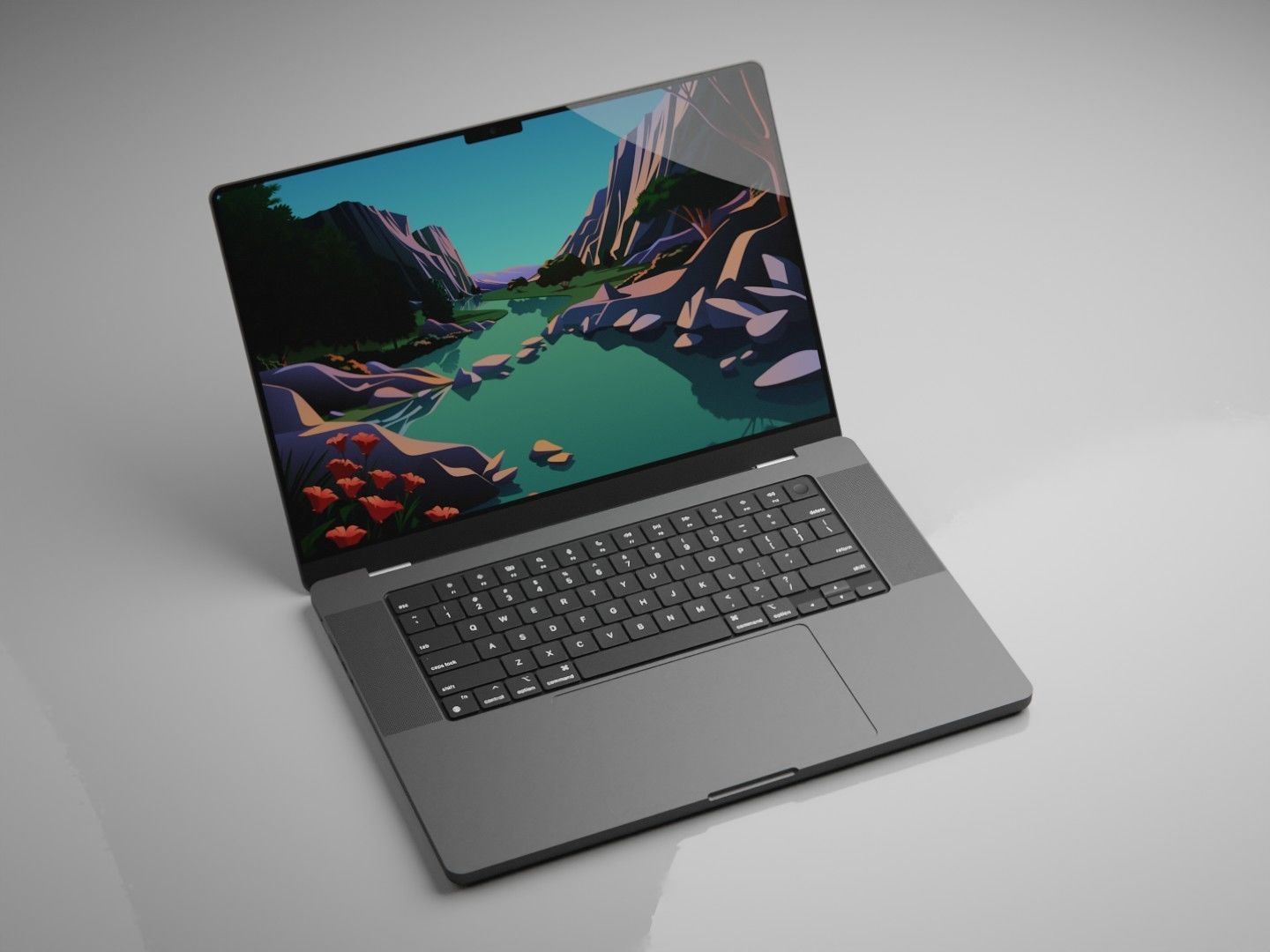 Apple MacBook Pro M4 16 inch 3D model_7