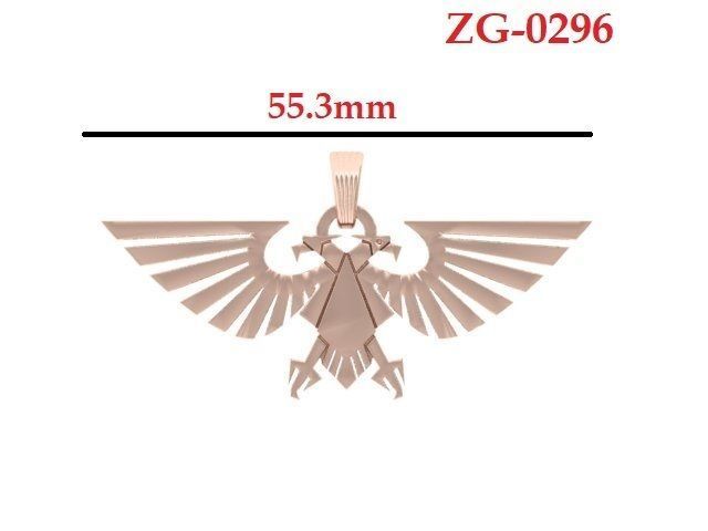 Eagle pandent 3D print model_3