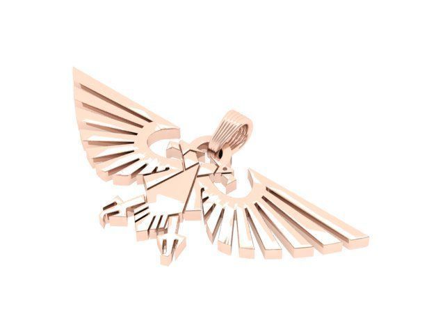 Eagle pandent 3D print model_2