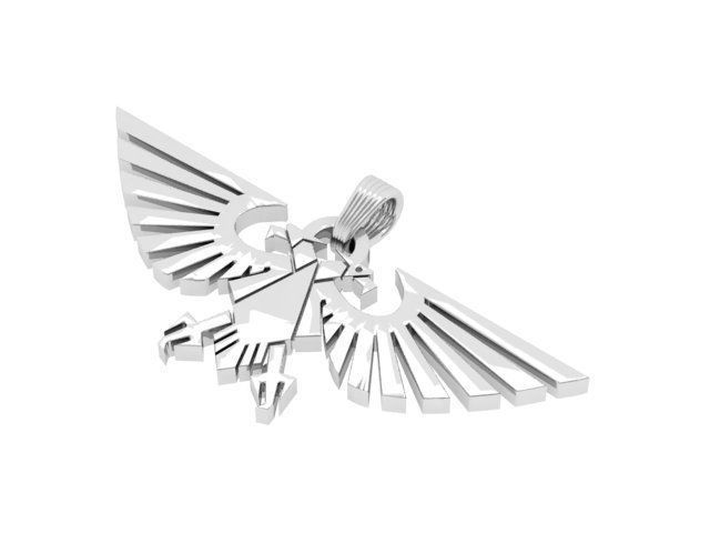 Eagle pandent 3D print model_1