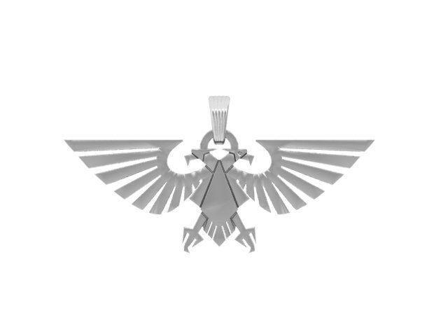 Eagle pandent 3D print model_4