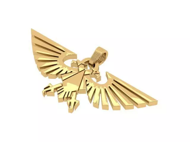 Eagle pandent 3D print model_0