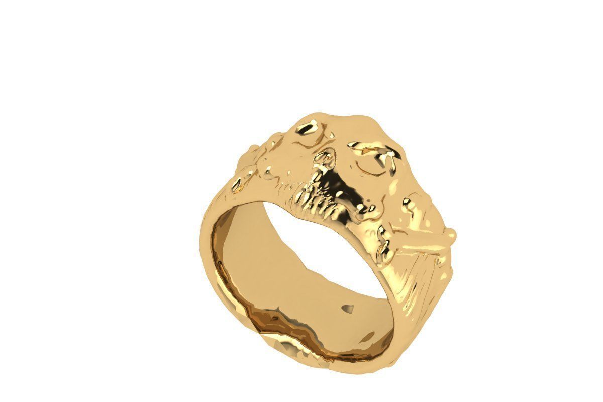 Skull Ring 3D print model_1