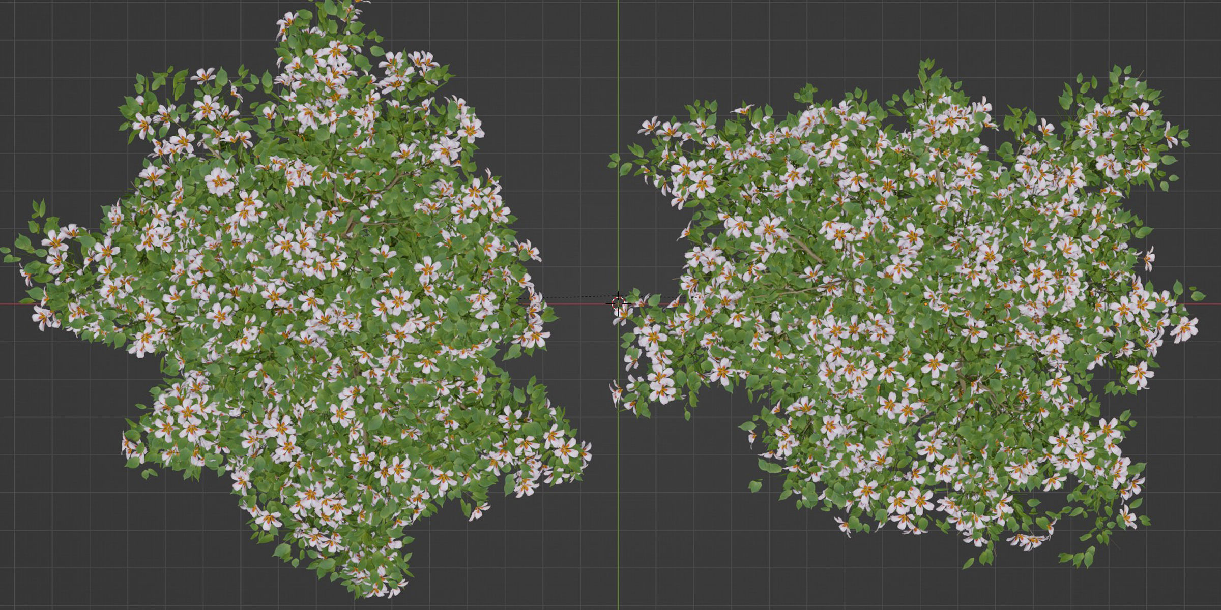 flowering bushes collection vol 50-Blender 3D model_7