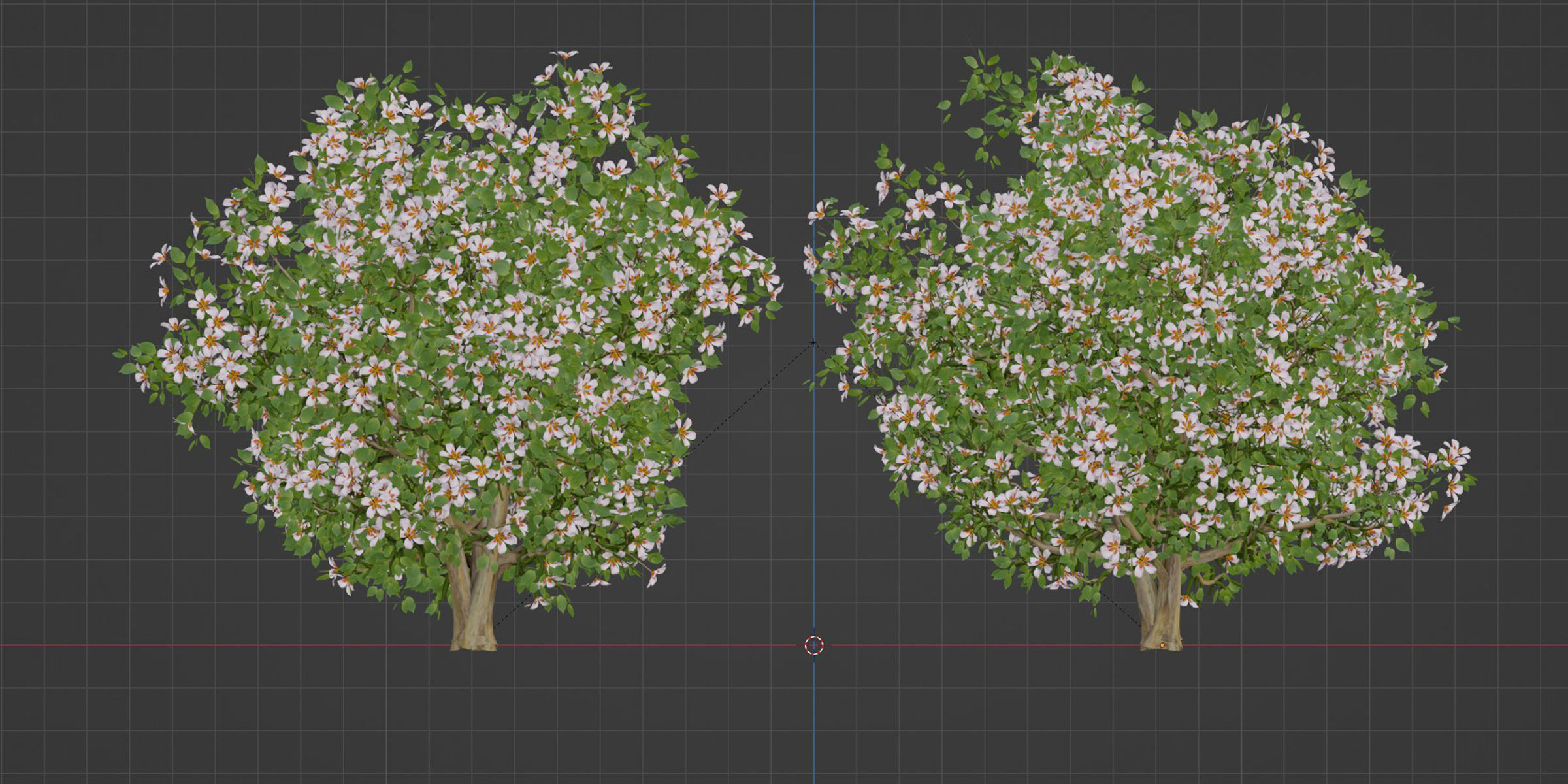 flowering bushes collection vol 50-Blender 3D model_5