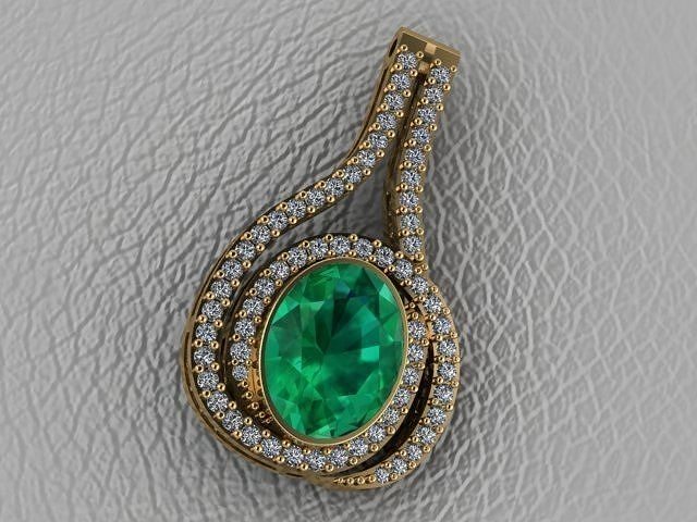 Oval Kolye 3D model