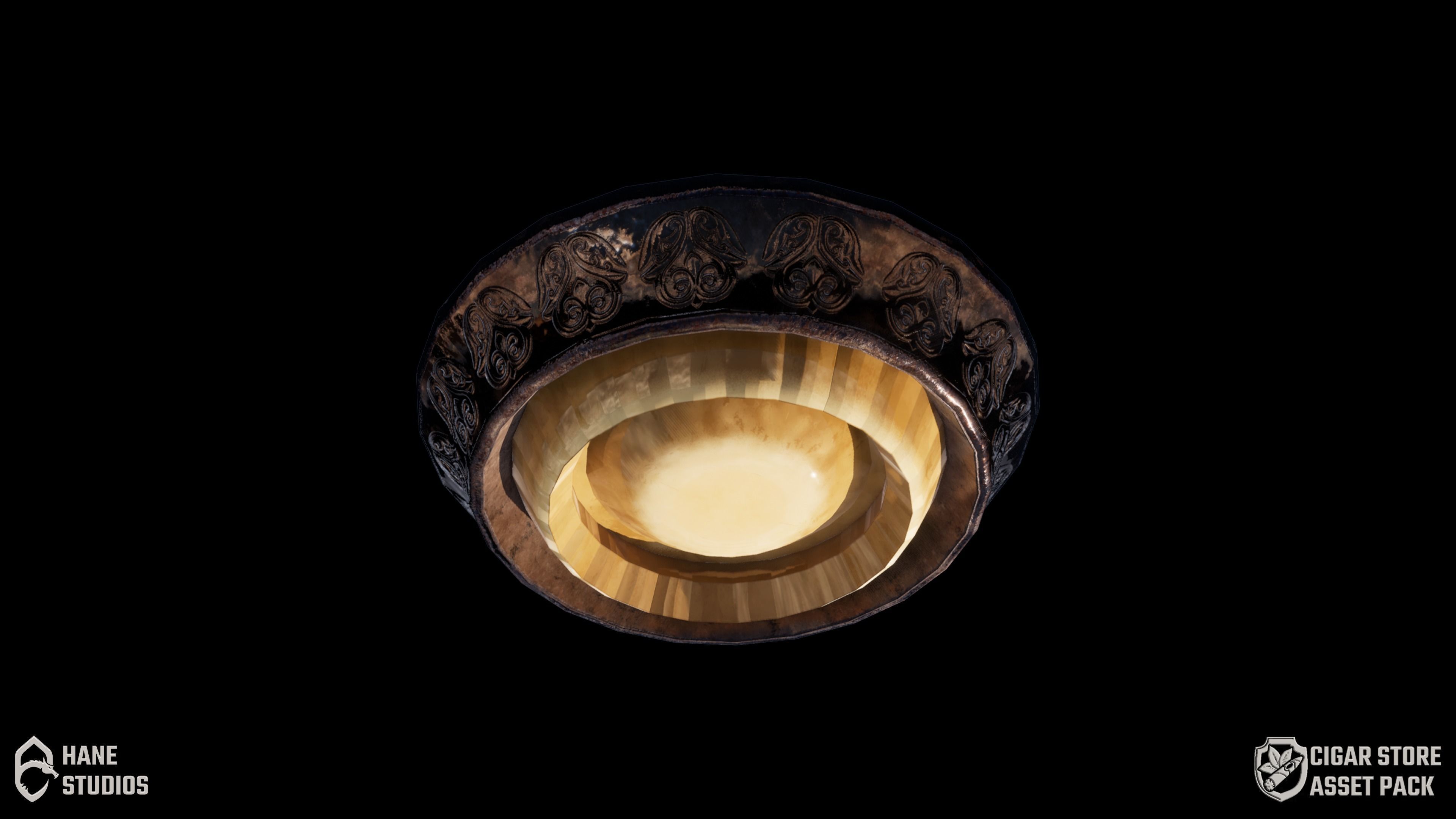 Vintage Spot Light 2 - Classic Low-poly 3D model_1